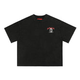 GODSPEED Gothic Skull Back Graphic T-Shirt