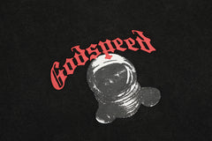 GODSPEED Gothic Skull Back Graphic T-Shirt