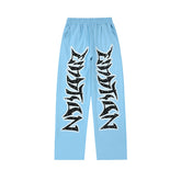 MIXED EMOTION Oversized Letter Graphic Lounge Pants