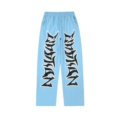 MIXED EMOTION Oversized Letter Graphic Lounge Pants
