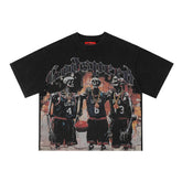 GODSPEED Skull Portrait Graphic T-Shirt