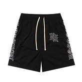 MIXED EMOTION Side Graphic Relaxed Casual Shorts