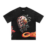 GODSPEED Chrome Skull Graphic Vintage T-Shirt
