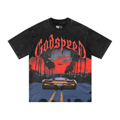 GODSPEED Motorcycle Racing Graphic T-Shirt
