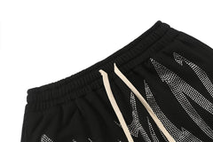 MIXED EMOTION Graphic Panel Casual Shorts