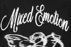 MIXED EMOTION Winged Skull Graphic Long Sleeve Top