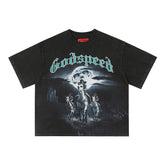 GODSPEED Vintage Airbrush Graphic T-Shirt