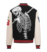 GODSPEED Skeleton Graphic Varsity Jacket