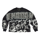 MIXED EMOTION Thorn Logo Graphic Long Sleeve Top