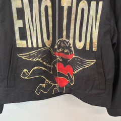 MIXED EMOTION Eagle Script Graphic Zip Jacket