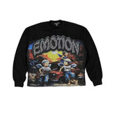 MIXED EMOTION Retro Character Graphic Crewneck