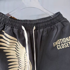 MIXED EMOTION Wing Graphic Casual Shorts