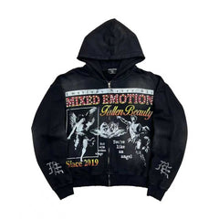 MIXED EMOTION Since 2019 Graphic Pullover Hoodie