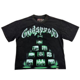 GODSPEED Neon Logo Graphic Street T-Shirt