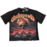 GODSPEED Skull Graphic Vintage Street T-Shirt