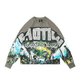 MIXED EMOTION Fantasy Graphic Long Sleeve Streetwear Top
