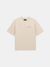 MA QUAD CHECKERBOARD OVERSIZED TEE - Alabaster