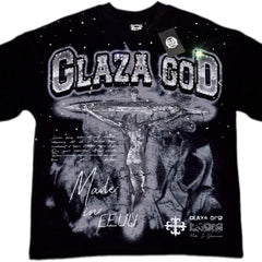 GLAZA GOD Crucifixion -Vol. 5- T-Shirt Oversized-BLACK