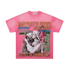 Majestik “Soul & Light in Darkness” Vintage Tee(Pink)