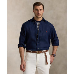 Polo Ralph Lauren - Linen Shirt - Big & Tall Sizes - Newport Navy