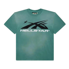 Hellstar Sports Logo Gel Tee Washed Teal