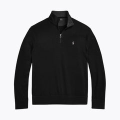 Ralph Lauren Luxus-Jersey-Pullover mit Viertelreißverschluss