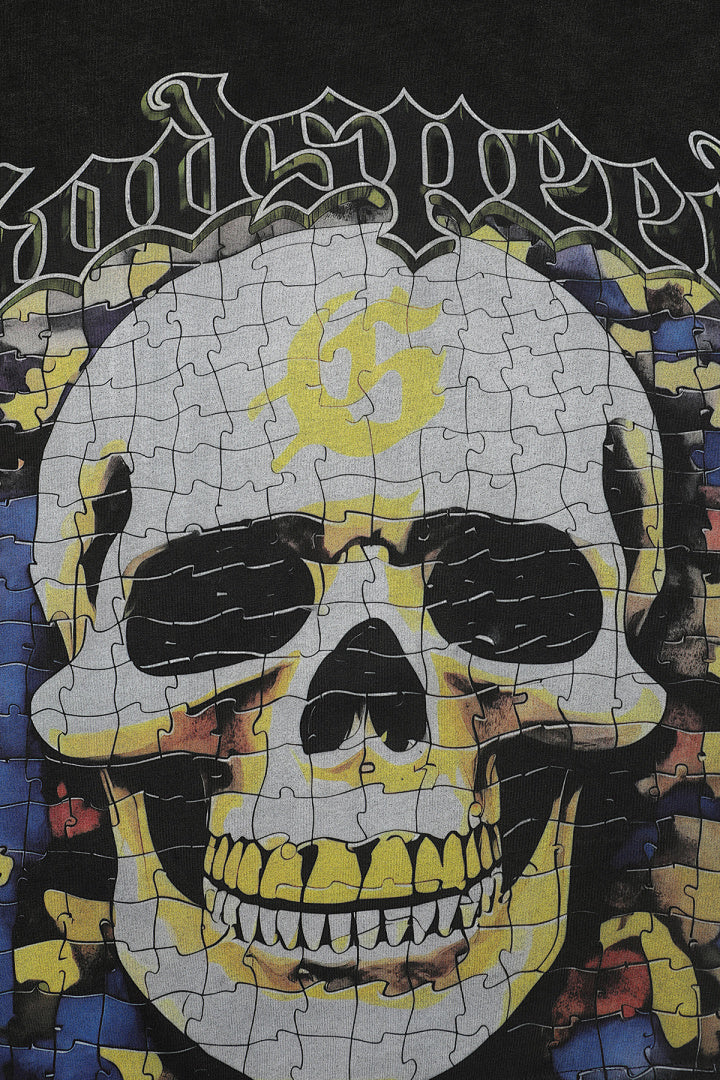 GODSPEED Skull Emblem Graphic T-Shirt