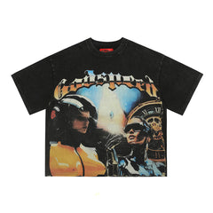 GODSPEED Skull Rider Motorcycle Graphic T-Shirt