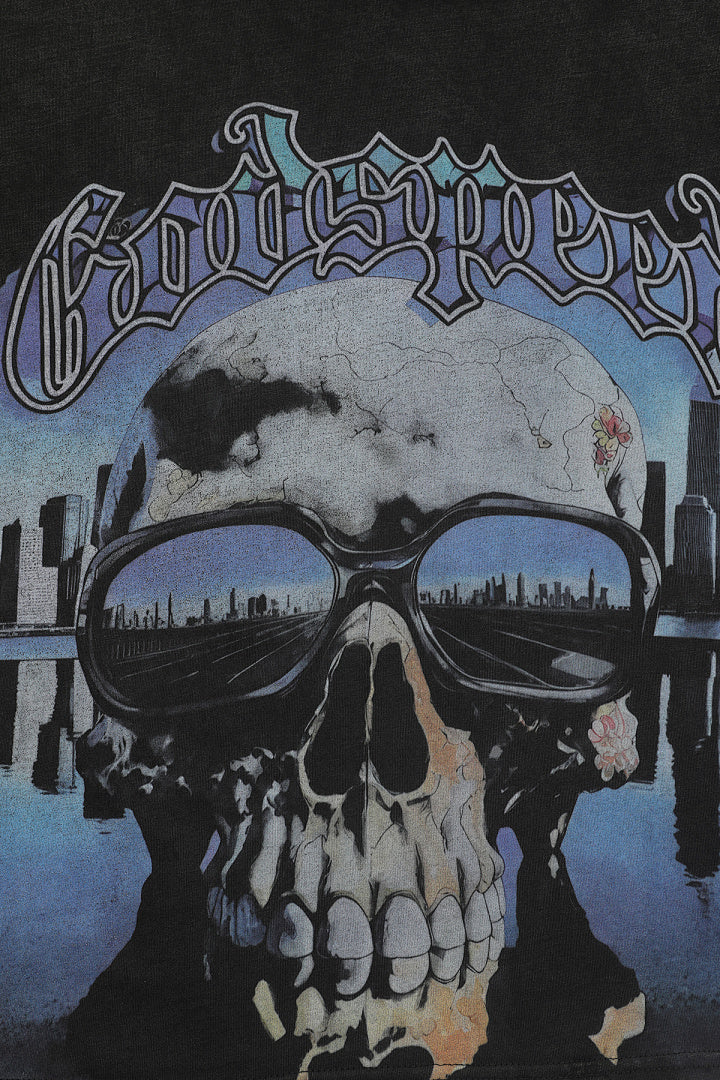 GODSPEED Vintage Skull Vehicle Graphic T-Shirt