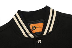 GODSPEED Skull & Wing Graphic Varsity Jacket
