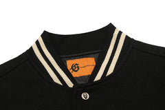 GODSPEED Skeleton Eagle Graphic Varsity Jacket