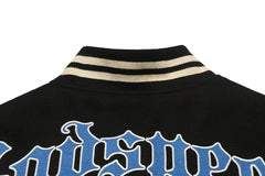 GODSPEED Skeleton Eagle Graphic Varsity Jacket