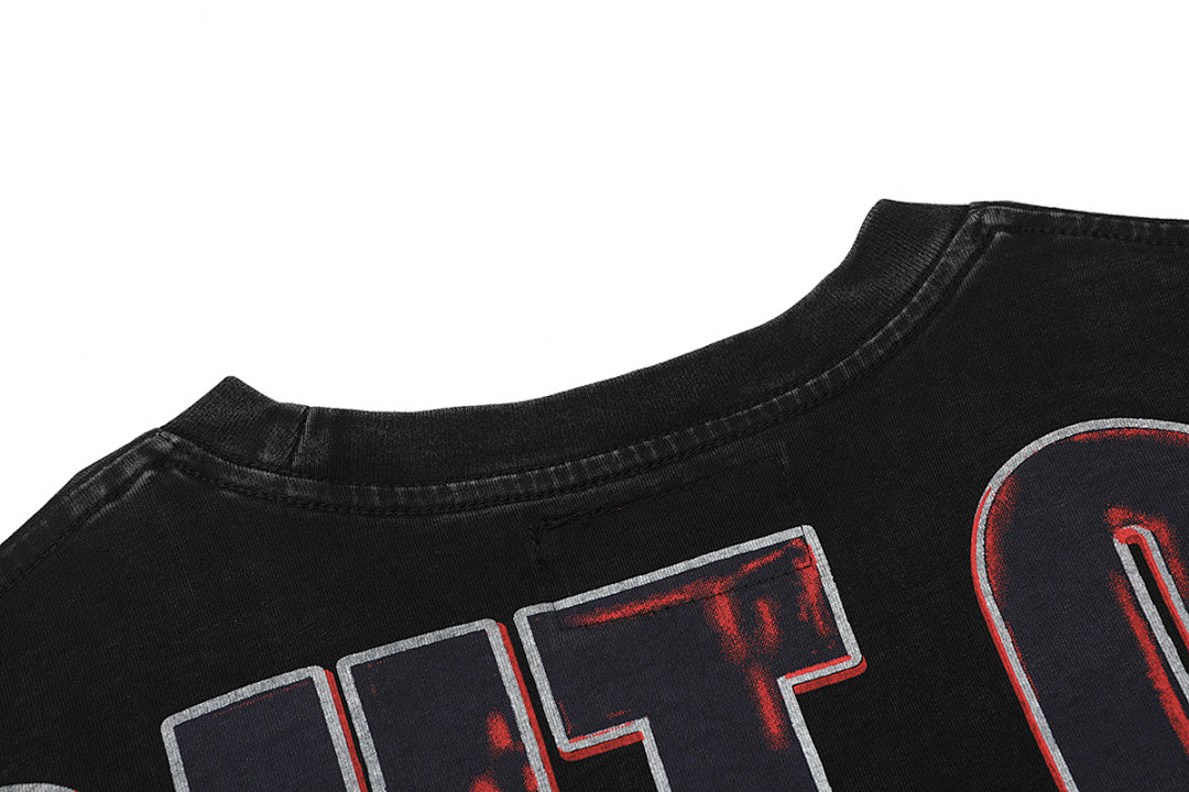 GODSPEED Skull Portrait Graphic T-Shirt