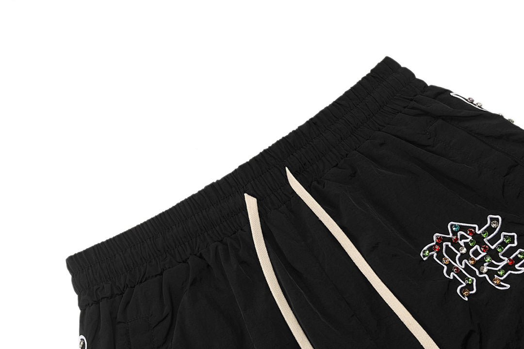 MIXED EMOTION Side Graphic Relaxed Casual Shorts