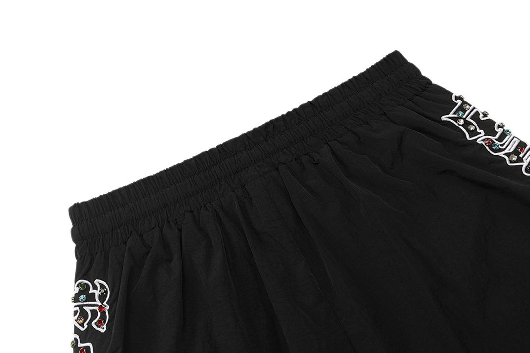 MIXED EMOTION Side Graphic Relaxed Casual Shorts