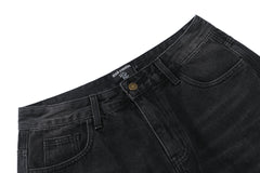 MIXED EMOTION Multi Graphic Applique Casual Shorts