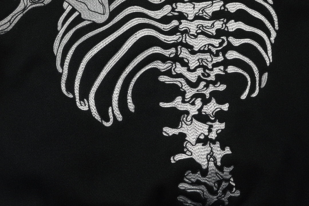 GODSPEED Skeleton Graphic Varsity Jacket