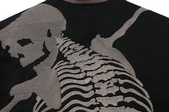 GODSPEED Full Back Skeleton Graphic Varsity Jacket