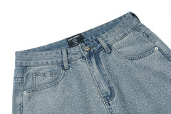 MIXED EMOTION Distressed Relaxed-Fit Denim Jeans