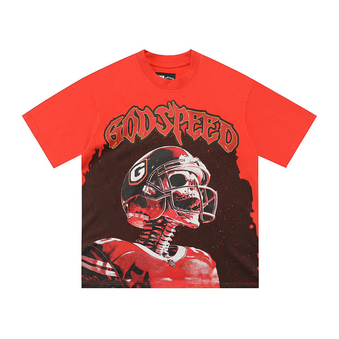GODSPEED Classic Skull Rider Graphic T-Shirt