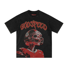 GODSPEED Classic Skull Rider Graphic T-Shirt