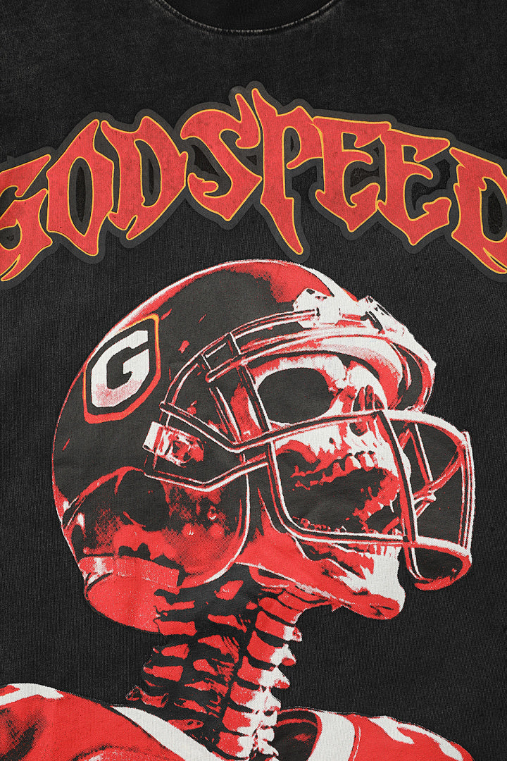 GODSPEED Classic Skull Rider Graphic T-Shirt