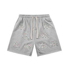 MIXED EMOTION Script Graphic Casual Shorts