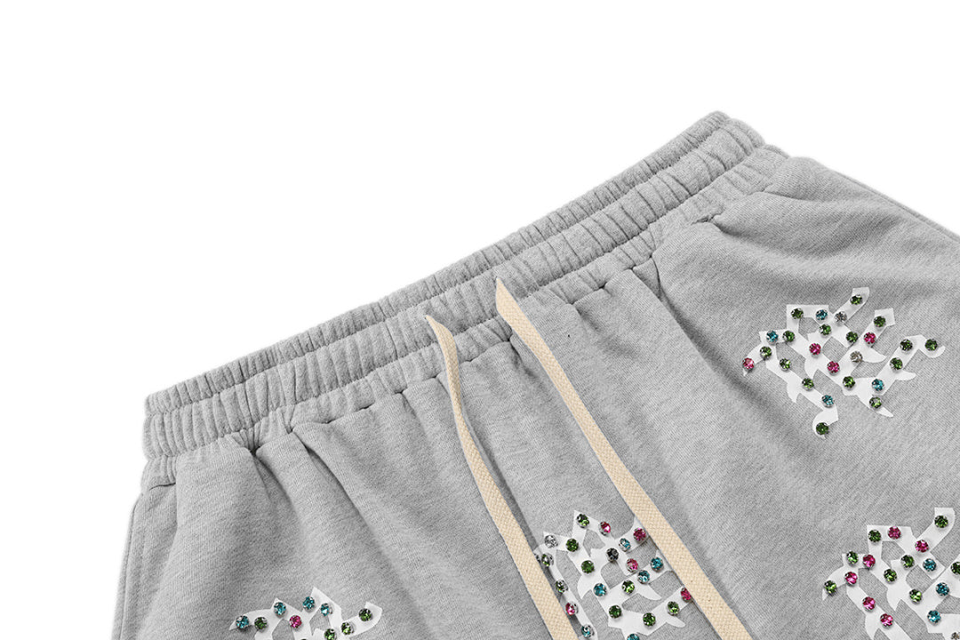 MIXED EMOTION Script Graphic Casual Shorts