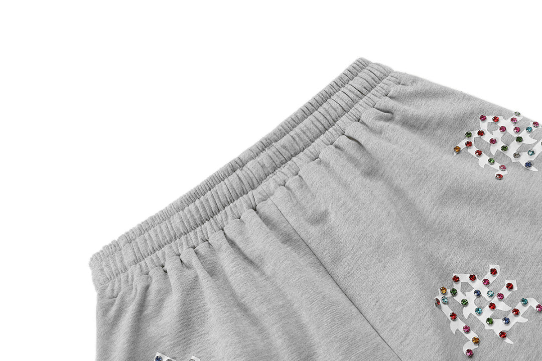 MIXED EMOTION Script Graphic Casual Shorts