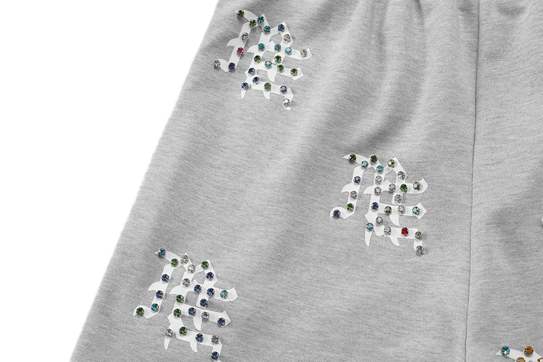 MIXED EMOTION Script Graphic Casual Shorts