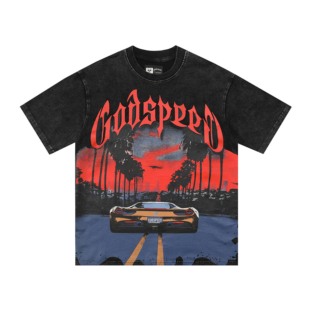GODSPEED Motorcycle Racing Graphic T-Shirt