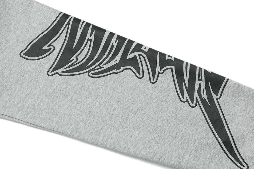 MIXED EMOTION Graphic Sleeve Zip-Up Hoodie