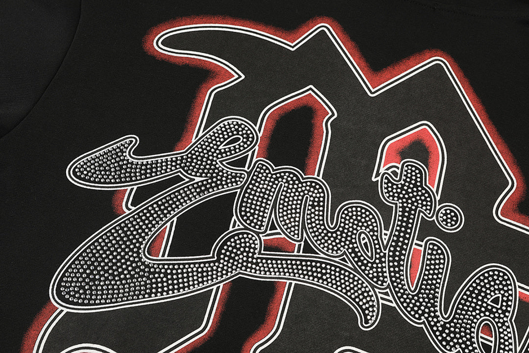 MIXED EMOTION Thorn Graphic Layered-Look Hoodie
