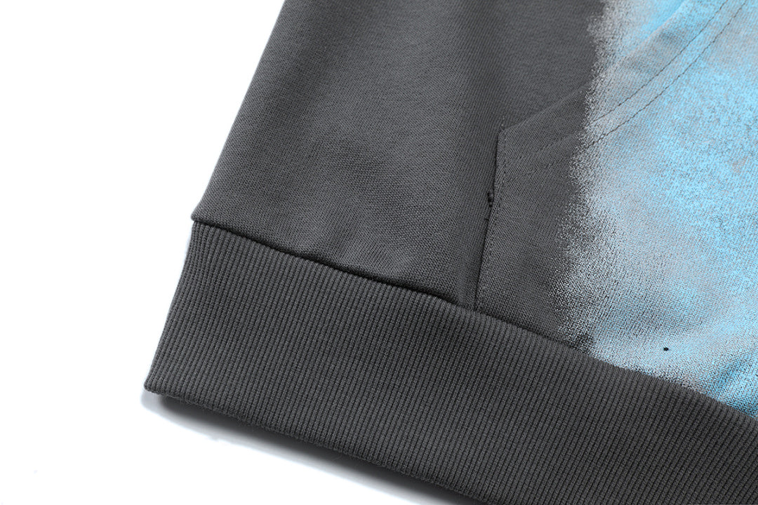 MIXED EMOTION Angel Artwork Graphic Zip-Up Hoodie